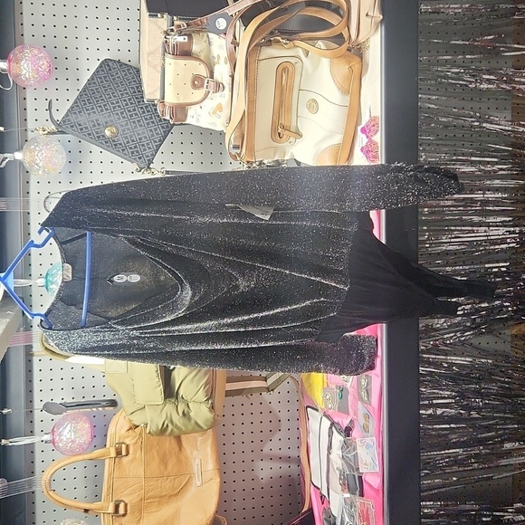 Kori Tops - Kori Black Glitter Top Teddy Size Medium